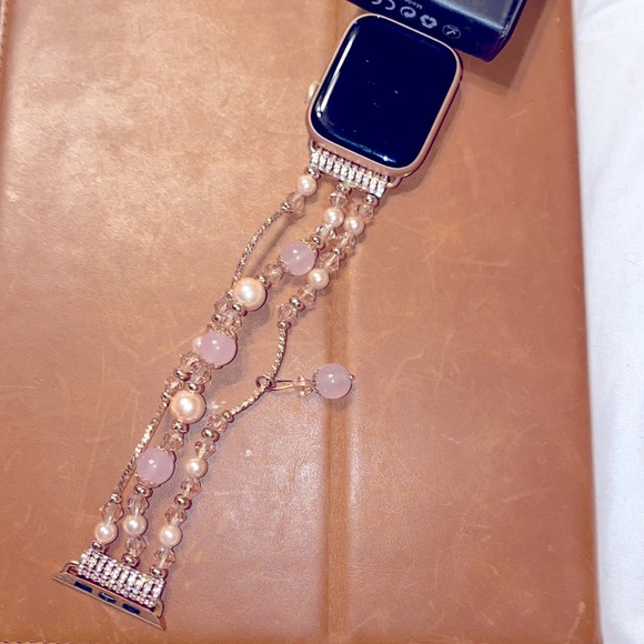 Apple Accessories - 🍀 Bundle 3 items marked ☘️ for $25 🍎 Apple Watch Band bracelet w/Pink stones